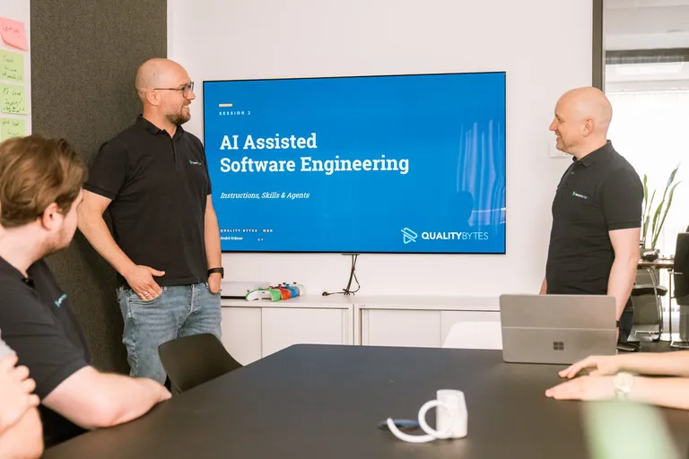 Interne Session zu AI Assisted Software Engineering bei Quality Bytes