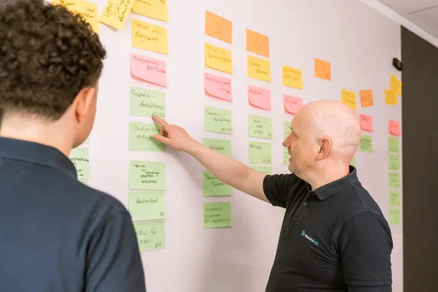 User Story Mapping an der Post-it-Wand mit André und Joel Krämer